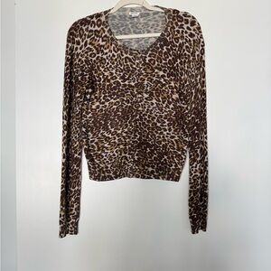Urban Outfitters leopard cardigan